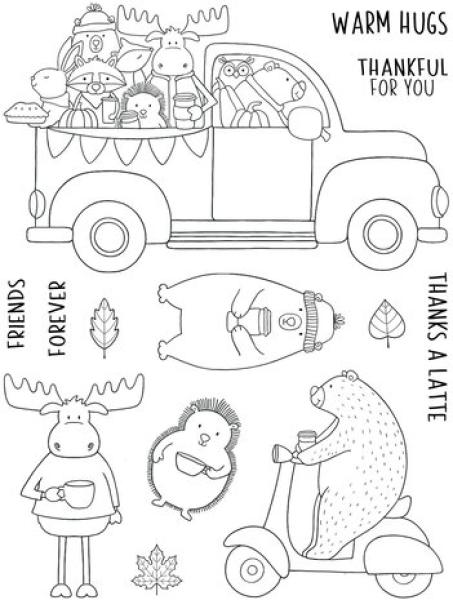 Creative Expressions, Jane's Doodles Clear Stamp Set Warm Hugs