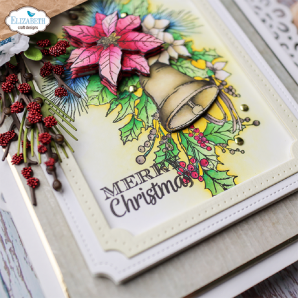 Elisabeth Craft Designs, Joyous Christmas Stamp