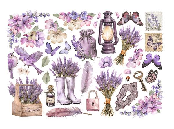 Stamperia, Lavender Ephemera