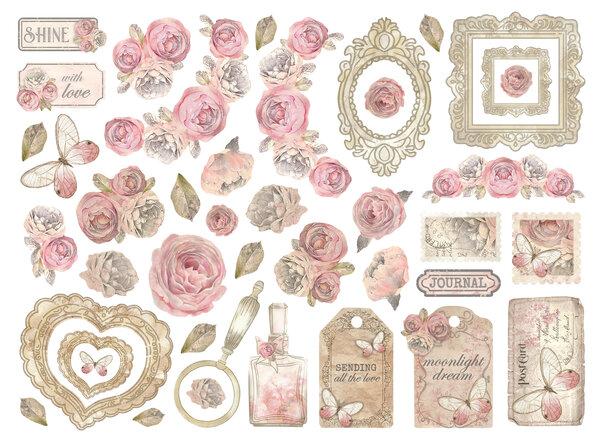 Stamperia, Shabby Rose Die Cuts Assorted