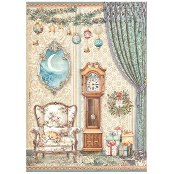 Stamperia, The Nutcracker A4 Rice Paper Pendulum Clock and Chair