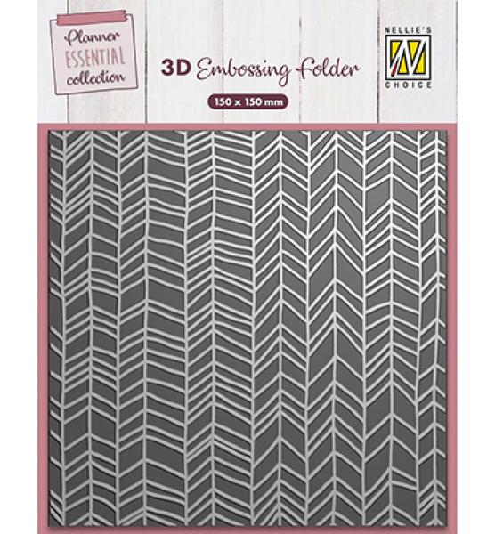 Nellie's Choice, 3D Embossing Folder Chevron