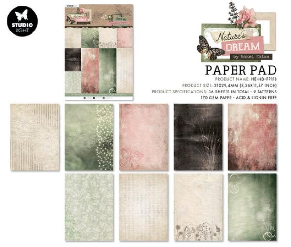 Studiolight • Natures Dream Paper Pad A4 Background Papers