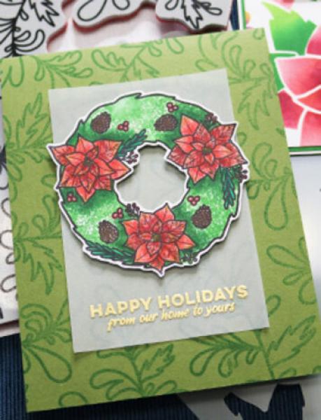 Ranger, Simon Hurley create. Photopolymer Stamps Posh Poinsettas