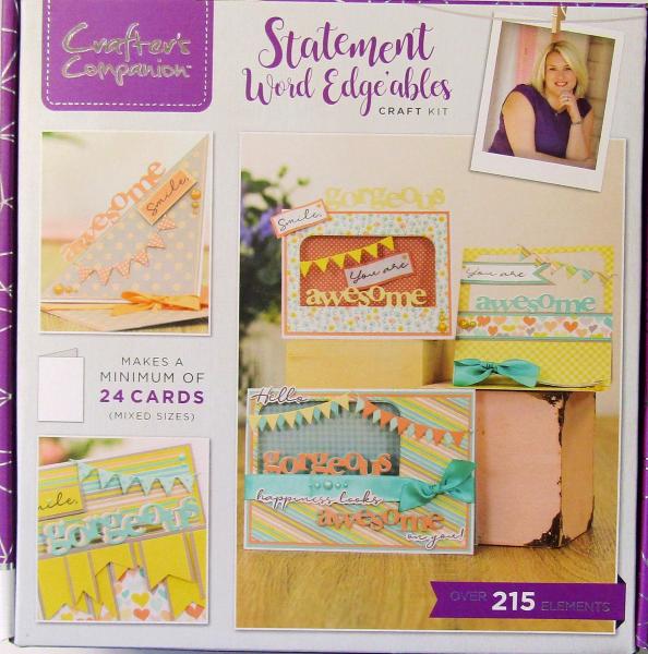 Crafters Companion, Craft Kit Statement Word Edge`ables