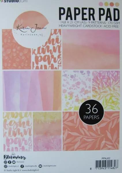 Studio Light Paper Pad Karin Joan Blooming Collection nr.02