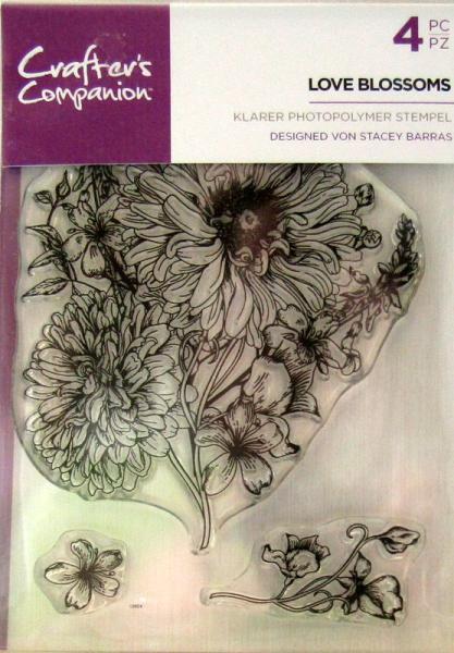 Crafters Companion, Stamp Love Blossoms