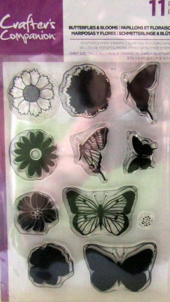 Crafters Companion, Stamp Butterflies and Blooms