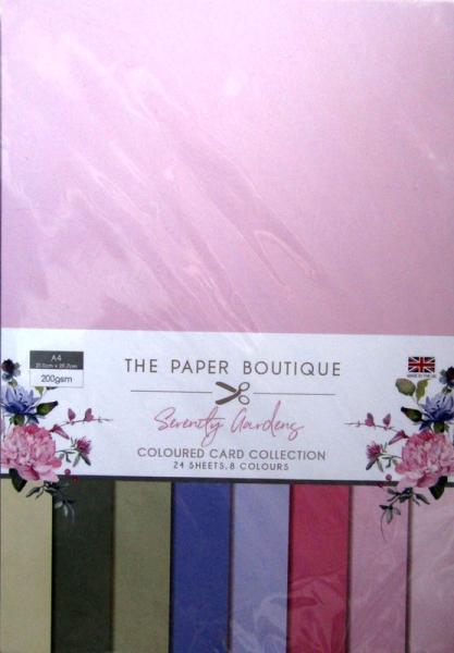 The Paper Boutique, Coloured Card Collection Serenty Gardens