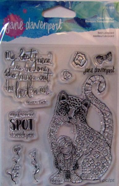 Spellbinders, Jane Davenport Best Leopard Clear Stamps