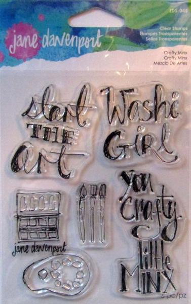 Spellbinders, Jane Davenport Crafty Minx Clear Stamps