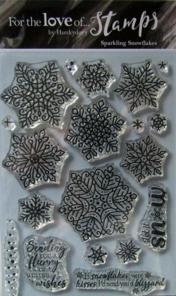 Hunkydory, Stamp Sparkling Snowflakes