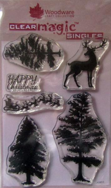 Woodware, Stamp Shilouette Forest