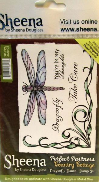 Crafters Companion, Unmounted Rubber Stamp Dragonfly Dance