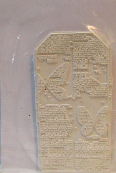 Carabelle Studio, Cling Stamp Art Tag aux Papillion