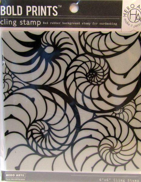 Bold Print Cling Stamp Background