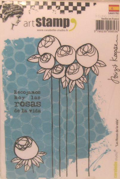 Carabelle Studio, Cling Stamp Las Rosas de la vida