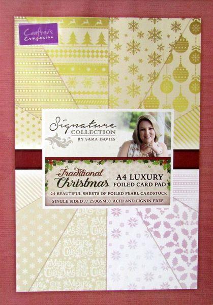 Crafters Companion, Traditional Christmas, Luxury Card Pad