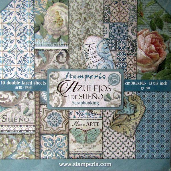 Stamperia, Azulejos de Sueno, Scrapbooking