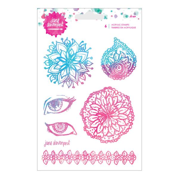 Spellbinders, Jane Davenport Acrylic Stamp Set Mandala