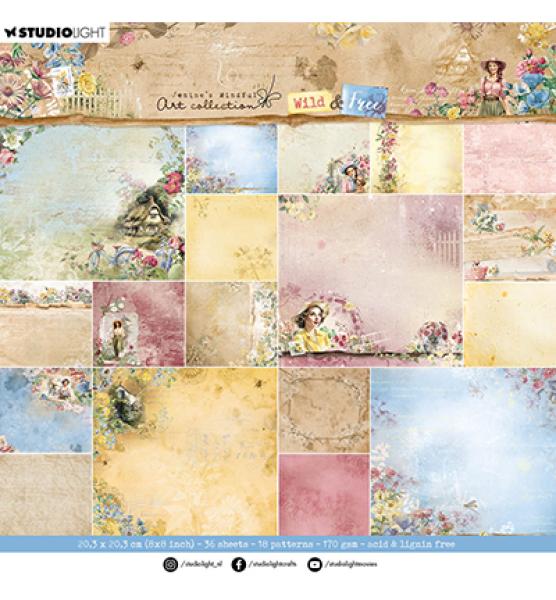 Studiolight • Paper Pad Background designs Wild & Free nr.183