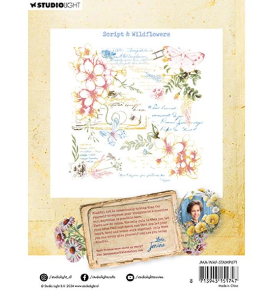 Studiolight • Stamp Script & Wildflowers Wild & Free nr.671