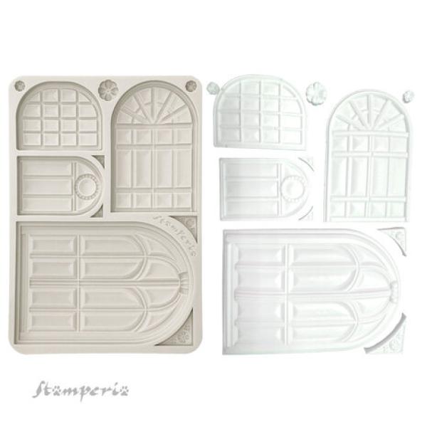 Stamperia, Masquerade Silicon Mould A5 Windows