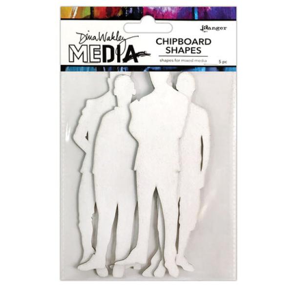 Ranger, Dina Wakley MEdia Chipboard Shapes The Men