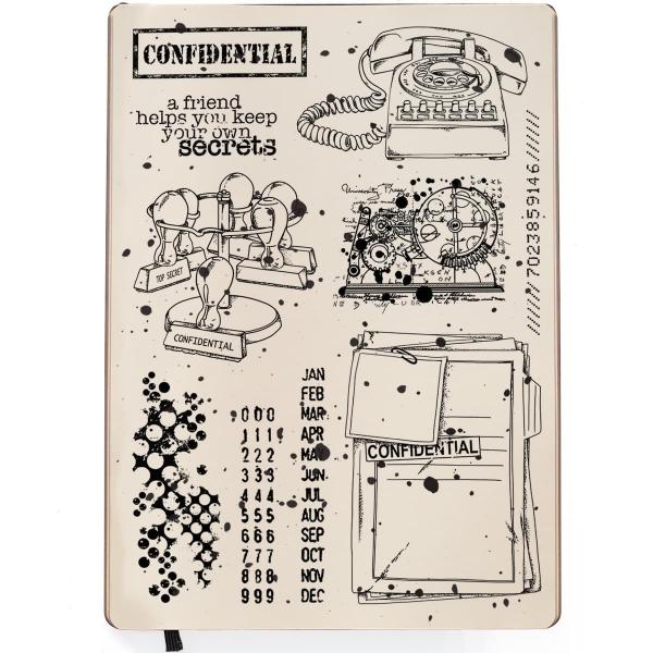 Ciao Bella, Clear Stamp Set 6"x8" Confidential