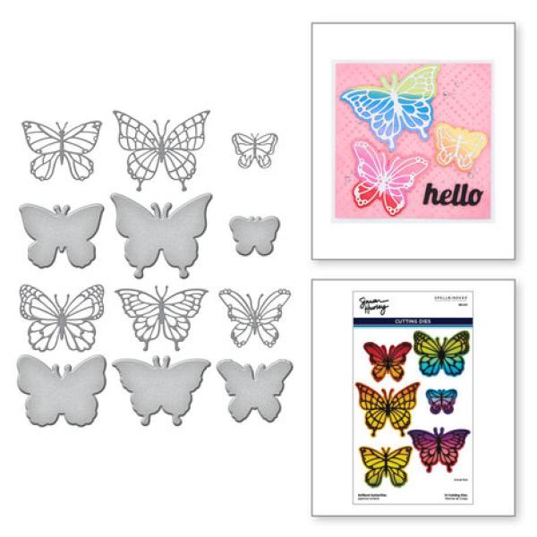 Spellbinders, Simon Hurley Brilliant Butterflies Etched Dies