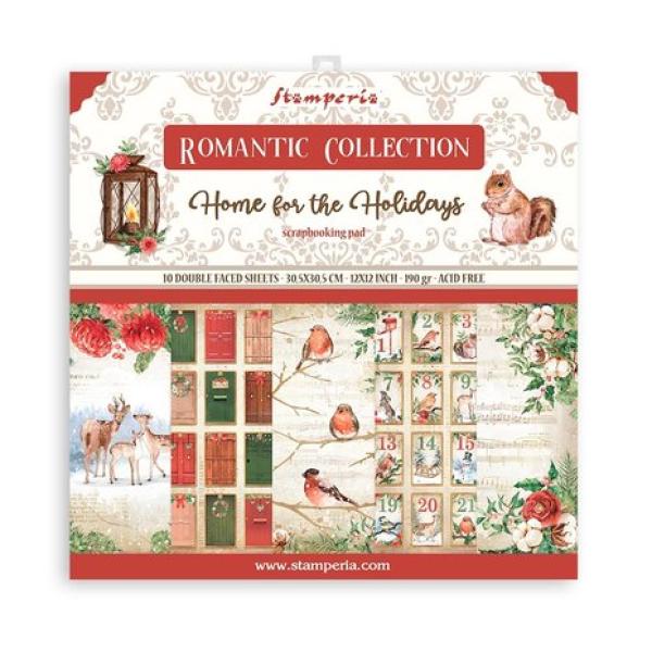 Stamperia, Romantic Home for the Holidays 12x12 Inch Paper Pack