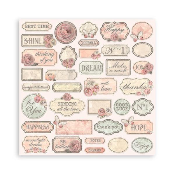 Stamperia, Shabby Rose 12x12 Inch Paper Pack