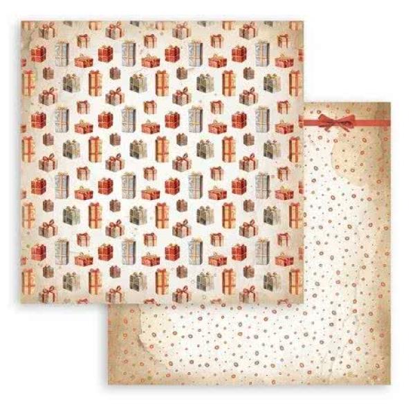 Stamperia, Gear up for Christmas Paper Pack Maxi Background Selection