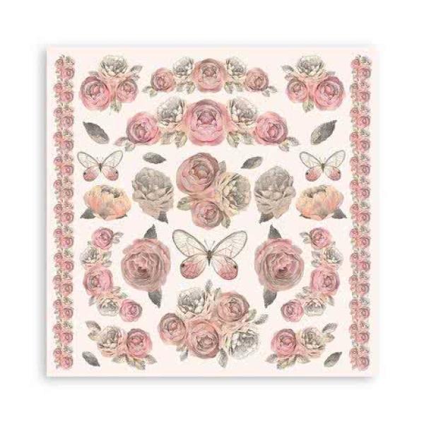 Stamperia, Shabby Rose 8x8 Inch Paper Pack