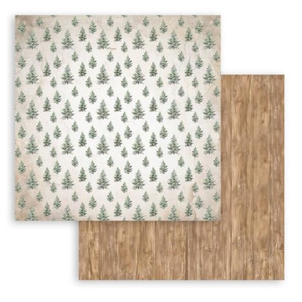 Stamperia, Gear up for Christmas Paper Pack Maxi Backgrounds Selection