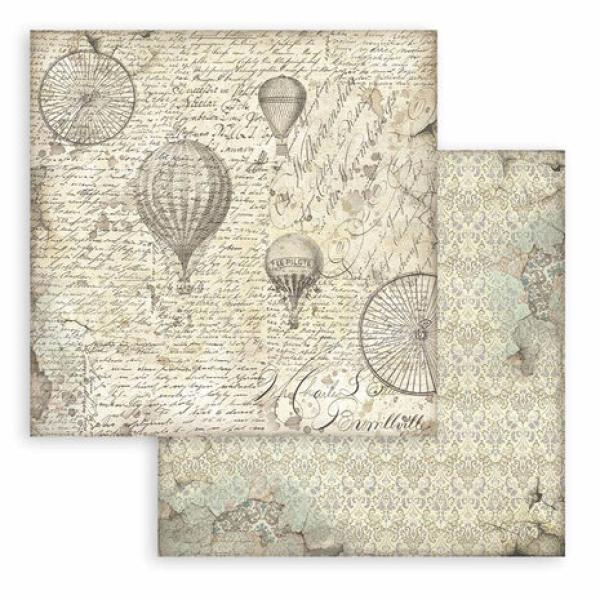 Stamperia, Voyages Fantastiques Backgrounds 8x8 Inch Paper Pack