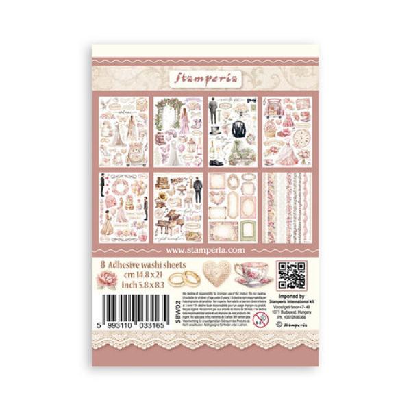 Stamperia, Romance Forever A5 Washi Pad