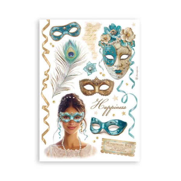 Stamperia, Masquerade A5 Washi Pad