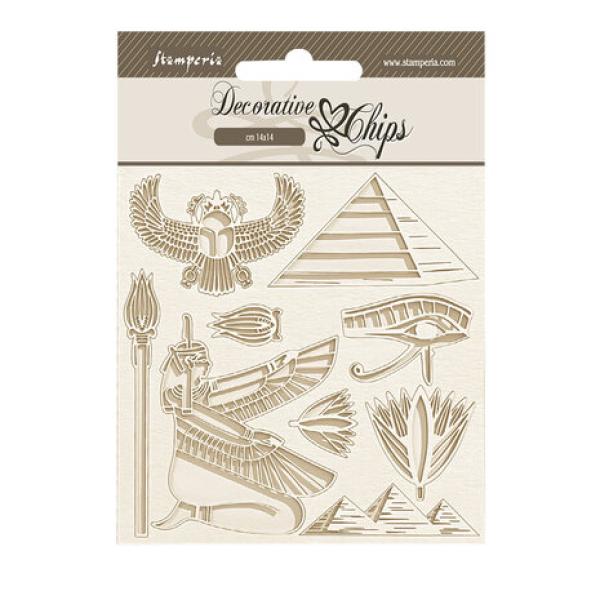 Stamperia, Fortune Decorative Chips Egypt Pyramid