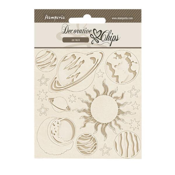 Stamperia, Fortune Decorative Chips Planets