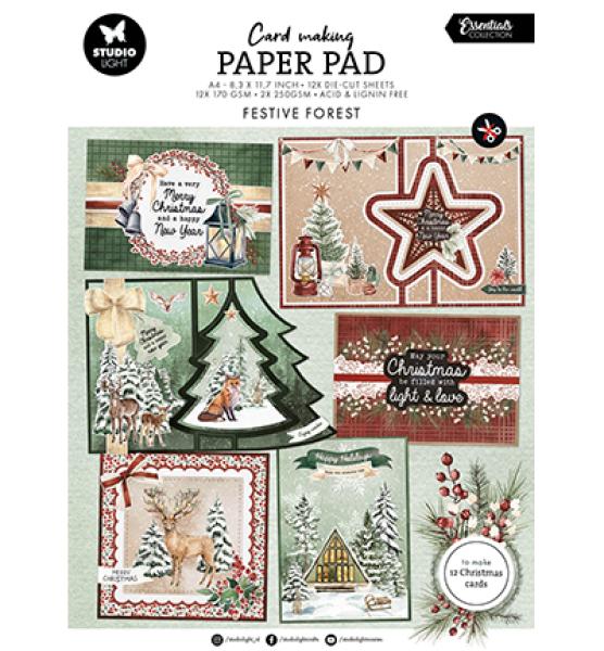 Studiolight, Card making pad Festive Forest