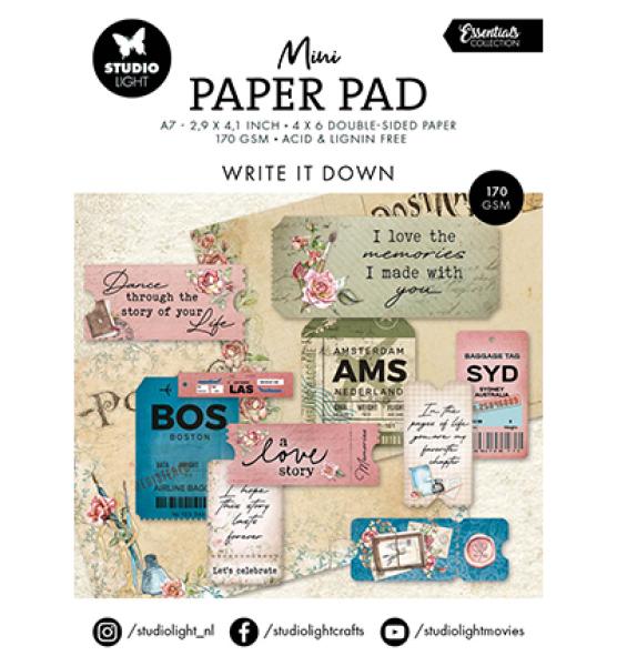 Studiolight • Mini Paper Pad Write it down Essentials nr.213