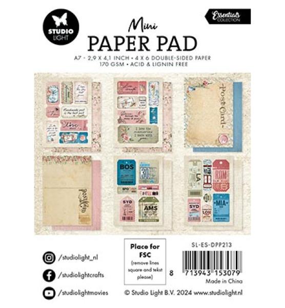 Studiolight • Mini Paper Pad Write it down Essentials nr.213