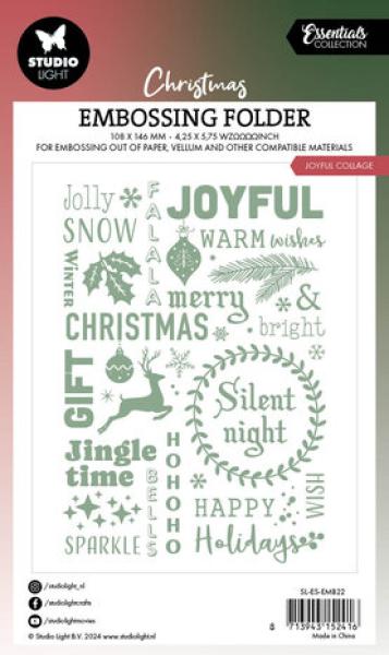 Studiolight, Embossing Folder Joyful collage Essentials nr.22