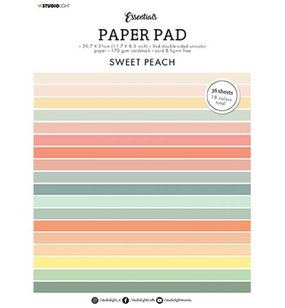 Studiolight, Paper Pad Sweet peach Essentials nr.68, DIN A 4