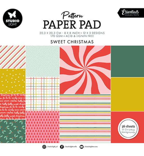 Studiolight • Paper Pad Sweet Christmas Essentials nr.199