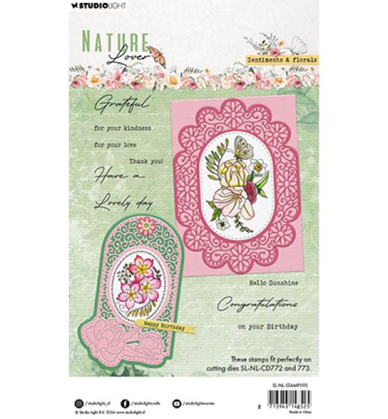 Studiolight • Stamp Sentiments and florals Nature Lover nr.593