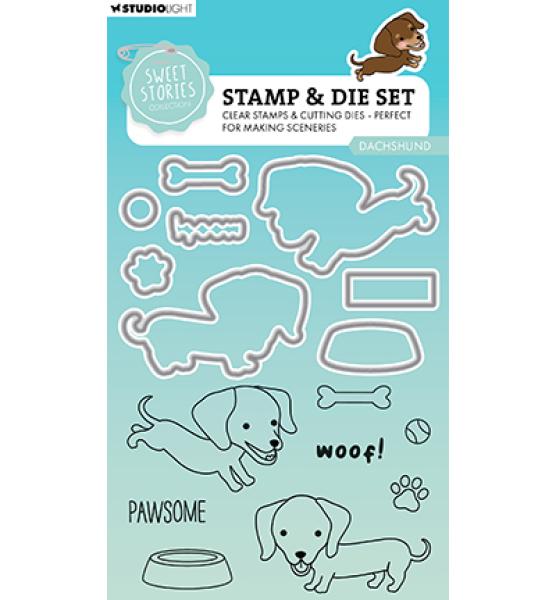 Studiolight • Stamp & Die Dachshund Sweet Stories nr.78