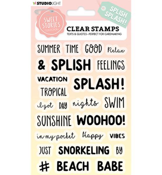 Studiolight, Stamp Quotes small Splish splash Sweet Stories nr.270