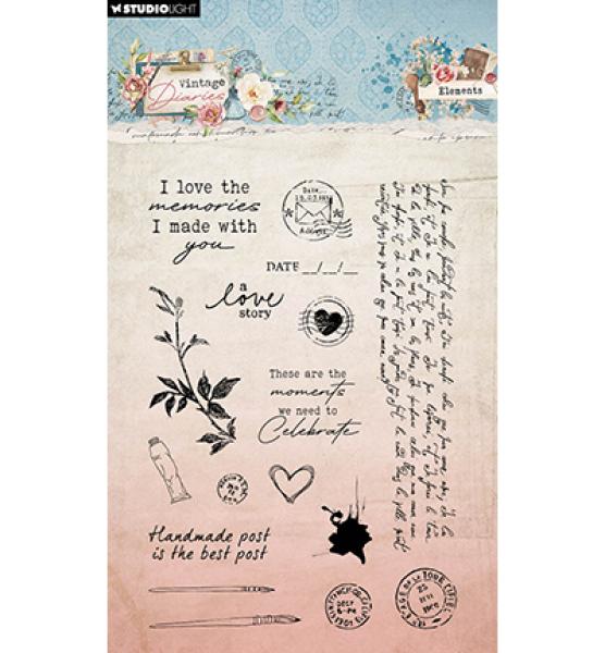 Studiolight • Stamp Elements Vintage Diaries nr.655